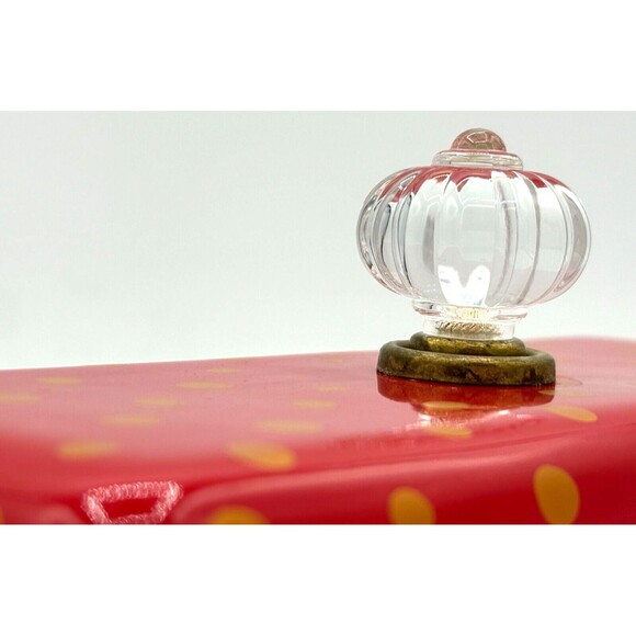 Pioneer Woman Holiday Cheer Red Gold Poinsettias Stoneware Covered Butter Dish - Picture 11 of 16